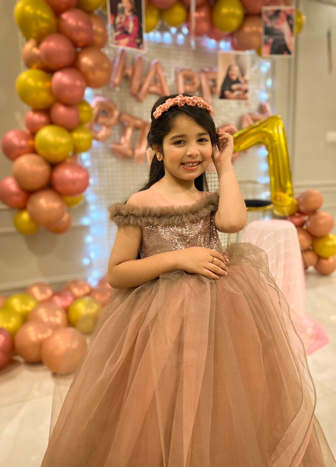 Off-Shoulder Birthday Frock