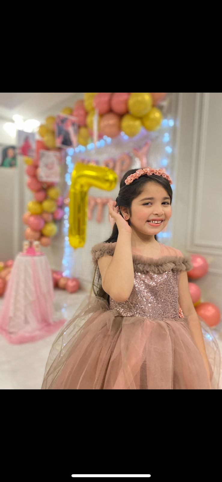 Off-Shoulder Birthday Frock