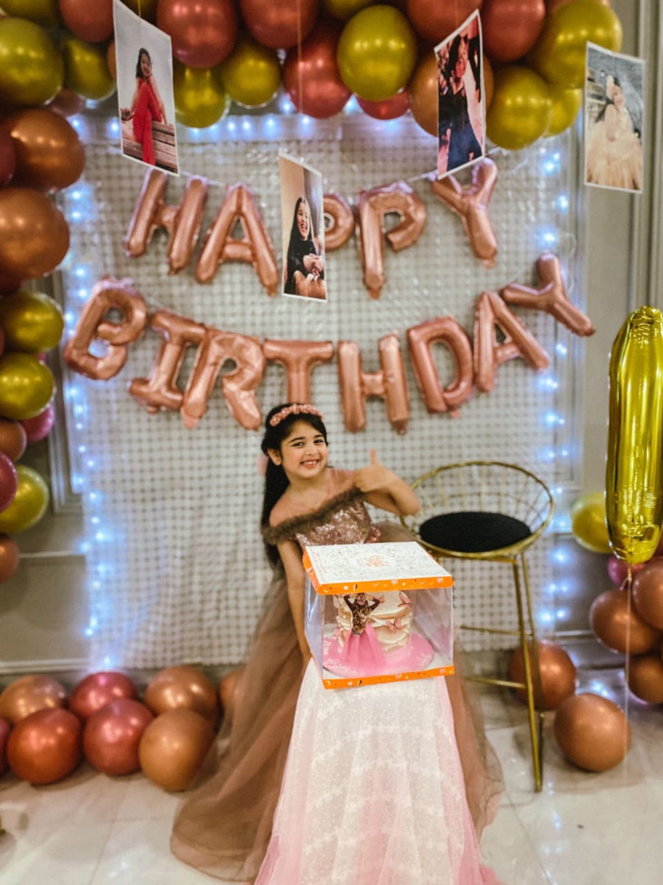 Off-Shoulder Birthday Frock