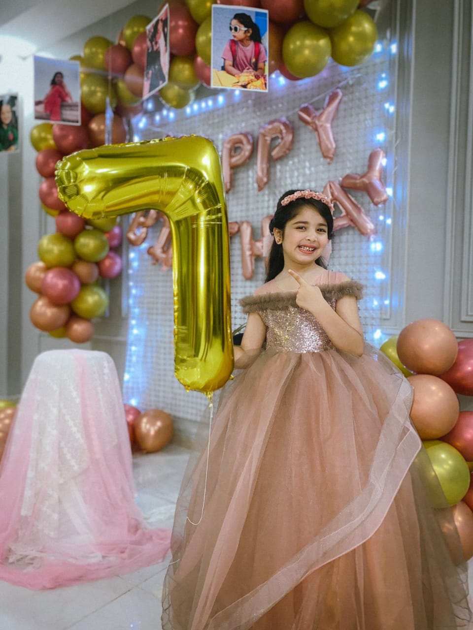 Off-Shoulder Birthday Frock