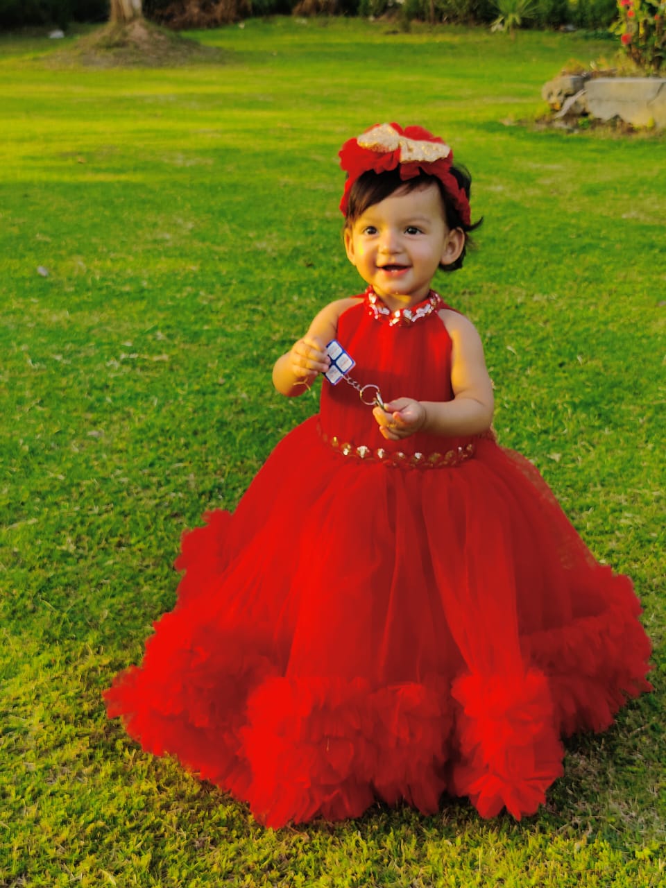 Red Frilly Frock
