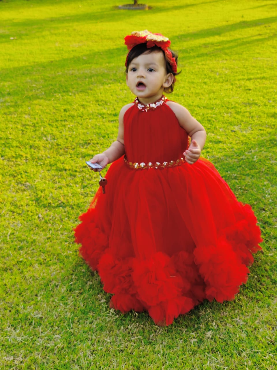 Red Frilly Frock