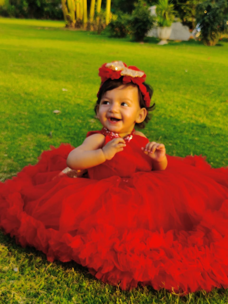 Red Frilly Frock