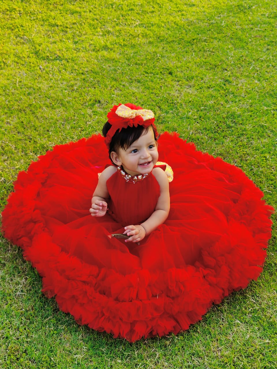 Red Frilly Frock