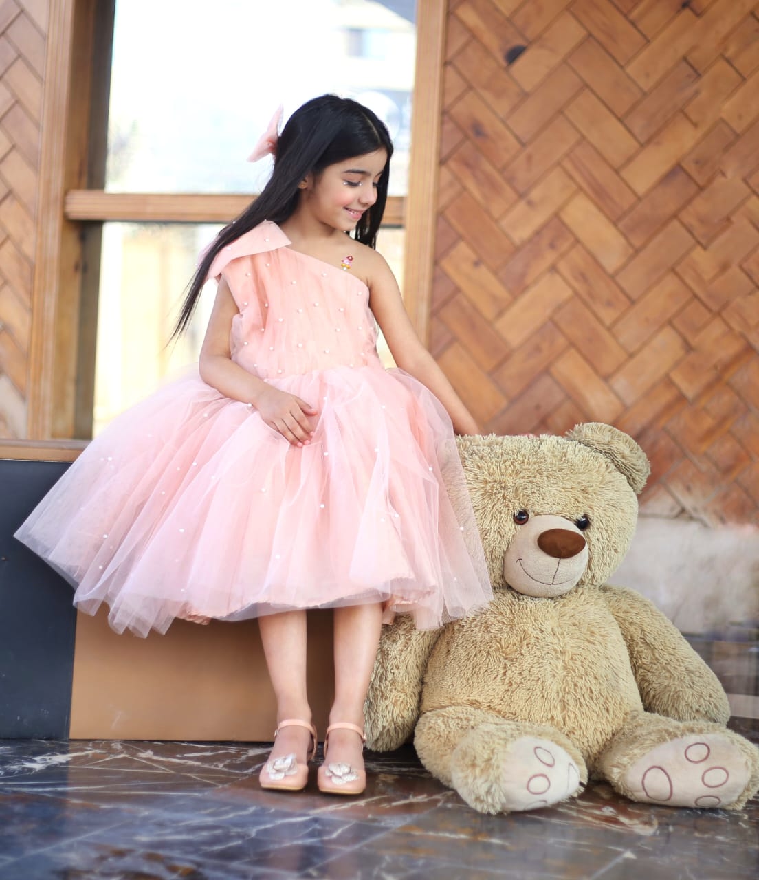 Pearl Half Shoulder Frock