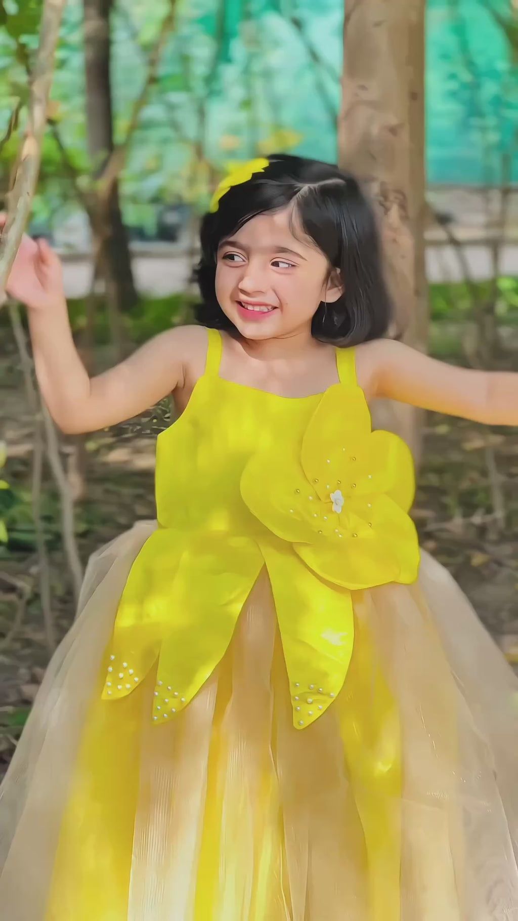 Sun-Flower Style Frock